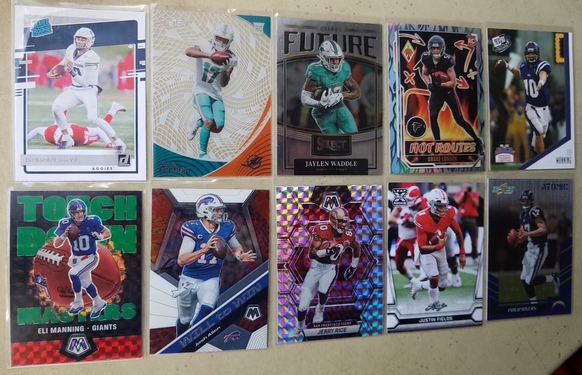 10 Card Rc Insert Lot Jordan Love Waddle Eli Allen Rice Fields