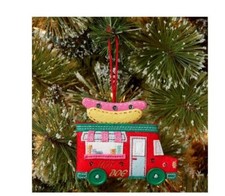 Fabric Hot Dog Food Truck Christmas Tree Ornament - Wondershop