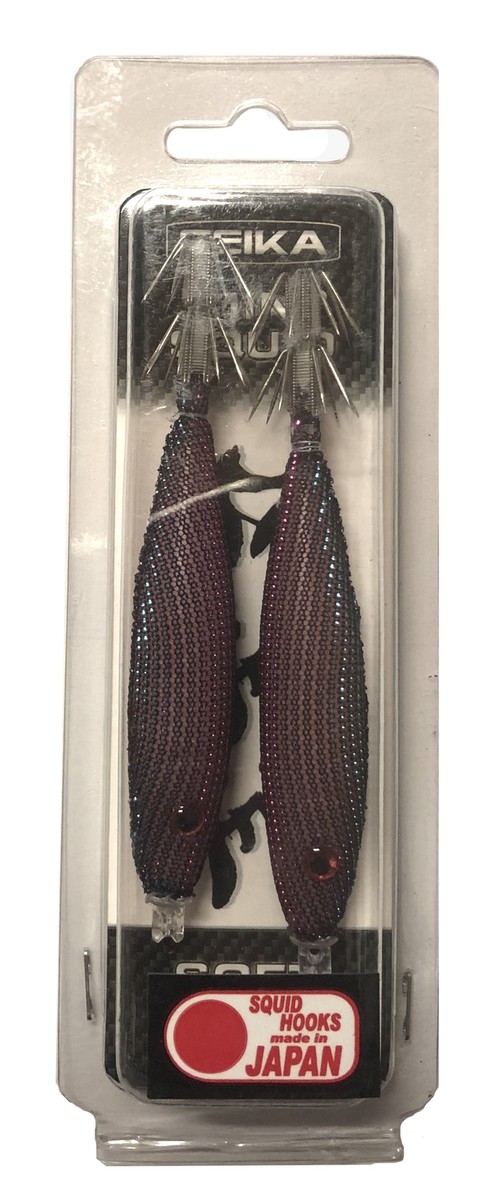 Leurre Egi Seika Mini SQUID SOFT SILK 9cm – Pack De 2 Pour Calmar Seiche