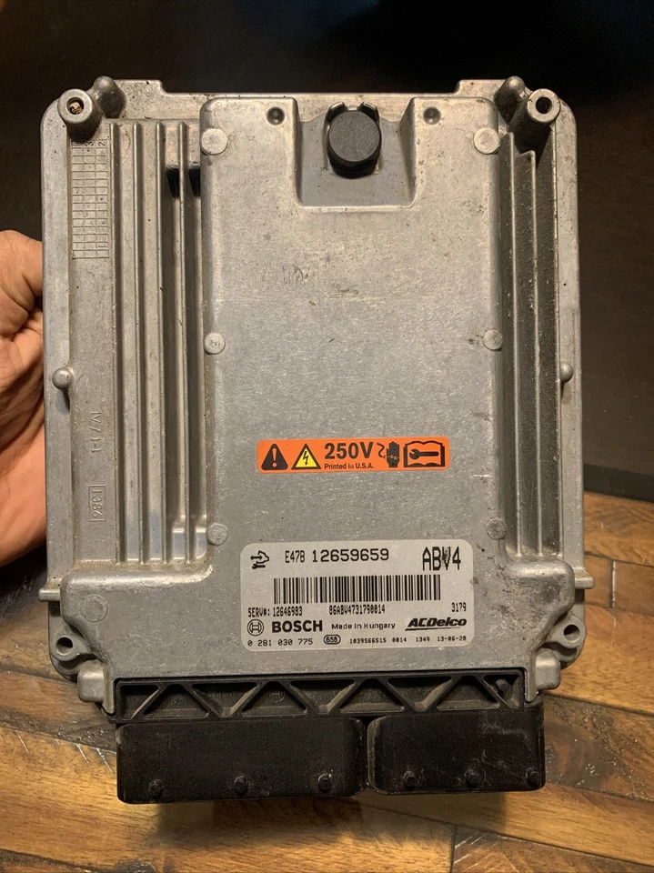 Chevrolet Cruze 2014 módulo de ECU de control de motor informático 12659659 Abv4 OEM Foto 3 de 4