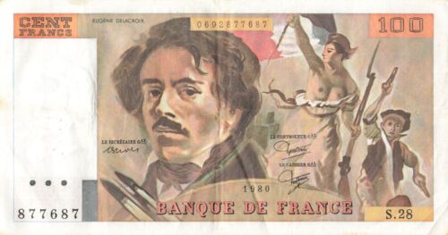 France 100 Francs 1980 - 第 1/2 張圖片