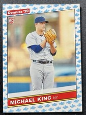 Michael King 2020 Donruss BABY SHARK EMOJI PARALLEL SP Rookie #256 PADRES
