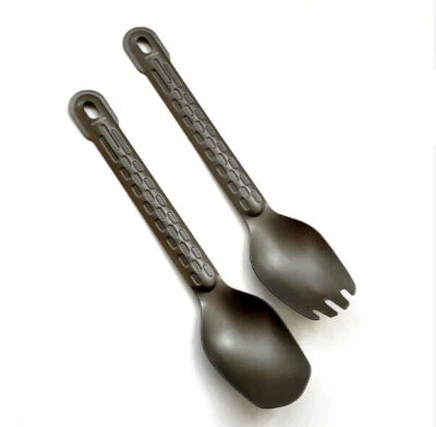 BUXAN Titanium Spoon / Spork Tableware Outdoor Travel Portable Small Kitchen Tool EDC