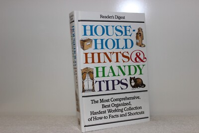HOUSEHOLD HINTS & HANDY TIPS HARDCOVER BOOK 1988 READER'S DIGEST ISBN 0-89577-27