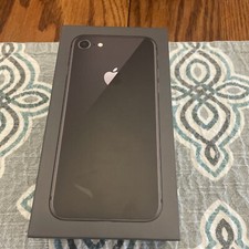 GENUINE APPLE iPHONE 8 SPACE GRAY 64GB EMPTY BOX ONLY NO PHONE NO ACCESSORIES