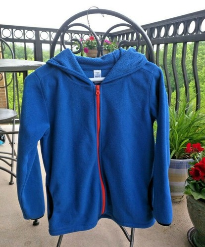 Blue Fleece Hoodie Jacket | eBay