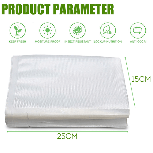100/200 Food Vacuum Sealer Bags Vaccum Food Saver Storage Seal Bag Pack Embossed - Picture 13 of 15