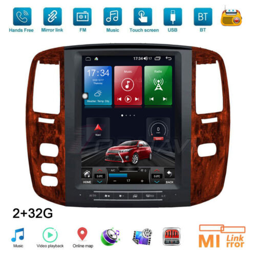 For Toyota Land Cruiser LC100 Lexus LX470 2002-2007 Car Stereo Radio Player GPS