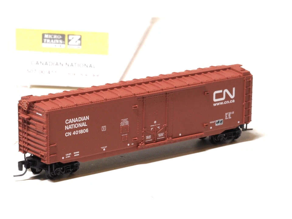 507 00 411 MTL Z-scale 50' Standard Box car plug door  CANADIAN NATIONAL - Image 2 of 2