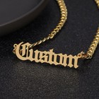 Custom Name Pendant Necklace for Women/Men Cuban Link Chain Fashion Jewelry Gift