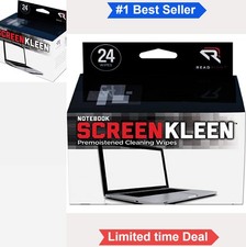 Laptop Screen Cleaning Wipes 24 Count Alcohol Free LCD Monitor Computer Cleaner