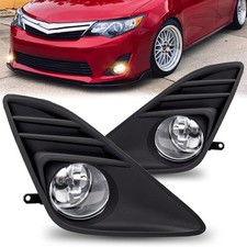 Driving Fog Lights Lamps Assembly For 2012 2013 Clear Lens With Black Bezels