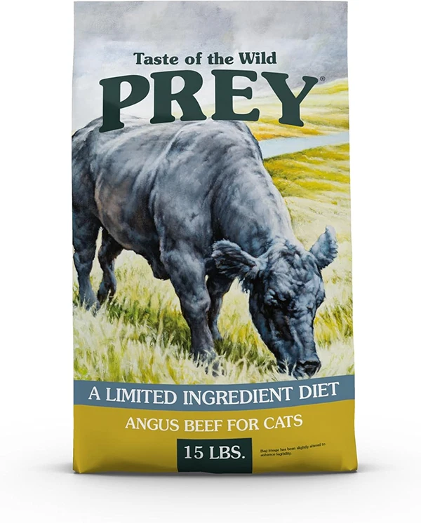 Taste of the Wild PREY Angus Beef Ingrediente Limitado Receta Comida Seca para Gatos! - 15 lb Foto 2 de 4