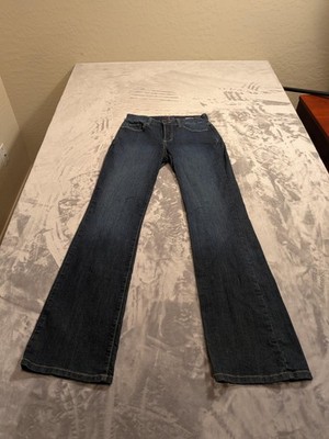 NYDJ Jeans Womens 2 Blue Dark Wash Bootcut Lift Tuck Technology Shaping Denim