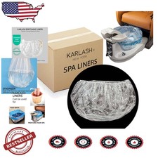 Ultra Disposable Pedicure Spa Liners - 500 Count, Tear-Resistant, Extra Large