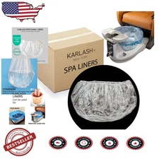 Ultra  Disposable Pedicure Spa Liners - 500 Count, Tear-Resistant, Extra Large