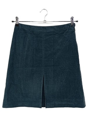 Marc Aurel Damen Faltenrock Gr. 36/S Blau Cord Klassisch Elegant Midirock