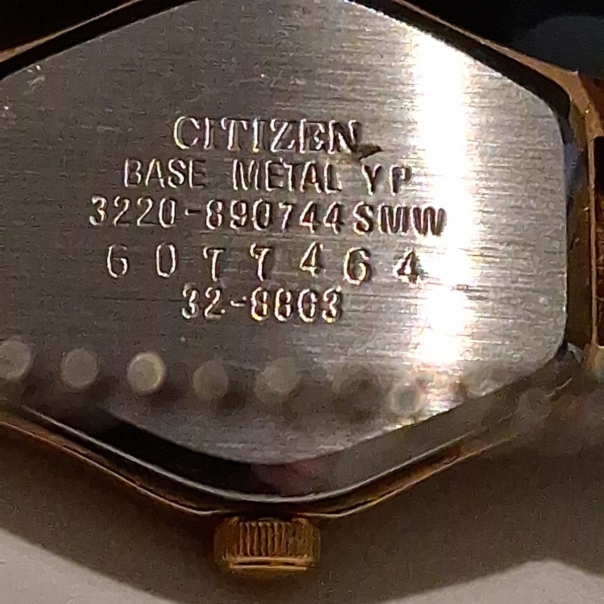 Citizen Womens Quartz Watch 3220-890744 SMW Gold Tone Band Dial