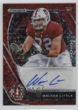 2021 Panini Prizm Draft Picks Red Circles 19/25 Walker Little #DPA-WAL Auto 14tz