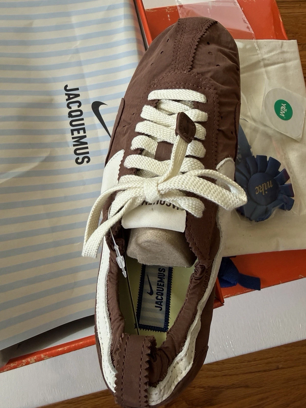 Jacquemus — Jacquemus Nike Moon Shoe SP Med Brown Sneakers W 7.5 M 6 EU 38.5 Immediate Ship