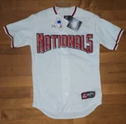 MLB Majestic Washington Nationals White Baseball Jersey Men’s Size S Made in USA