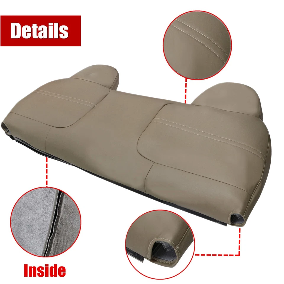 For 1999-2002 Ford F250 F350 F450 F550 XL Super Duty Bench Seat Cover Bottom-Top Foto 4 de 4