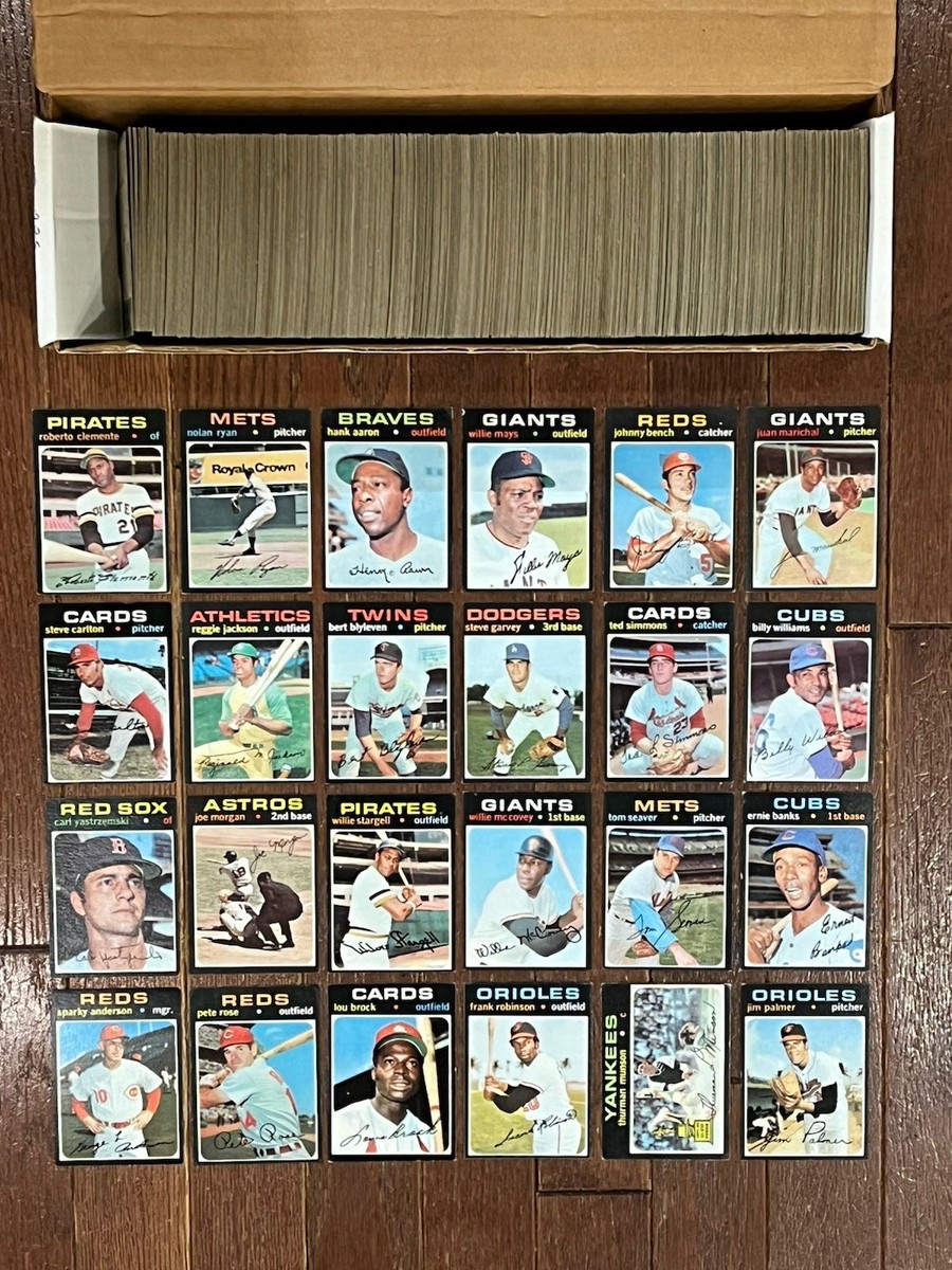 1971 Topps Baseball Complete Set 1-752 EX Clemente Ryan Aaron Mays