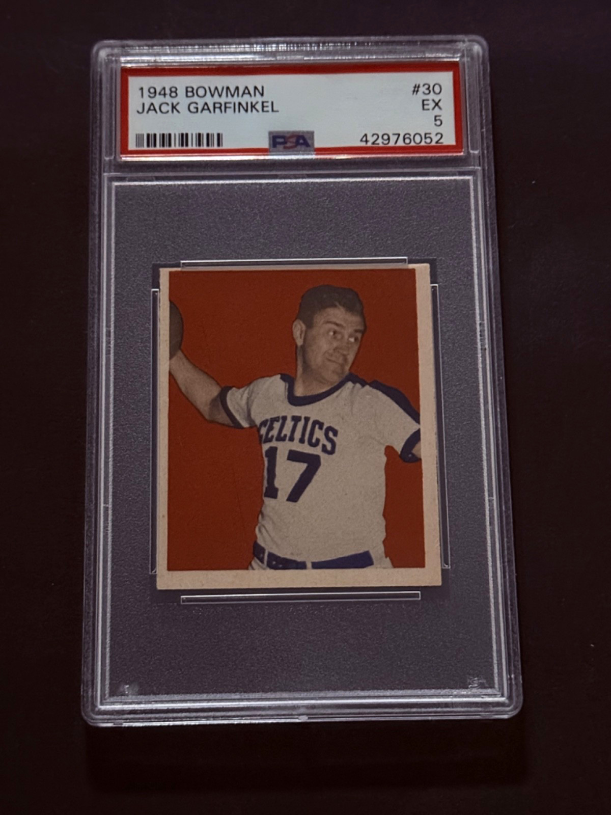 1948 Bowman #30 Jack Garfinkel PSA 5