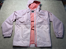 Eddie Bauer Kids Windbreaker Jacket Pink Blush Girls Youth Size Large 14/16