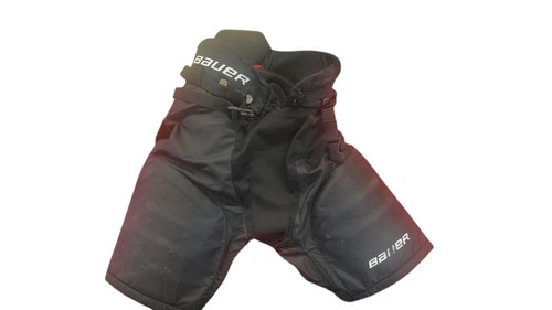 Bauer Challenger Junior Medium Black Ice Hockey Pants Adjustable Padded Belt