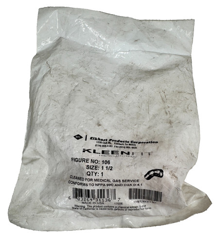 EPC KLEENFIT #106 45-Degree Elbow 1-1/2" C x C CTS Solder Copper Sweat Fitting