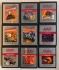 Atari 2600 Silver Label Game Lot of 9 Moon Patrol Battlezone Centipede Phoenix