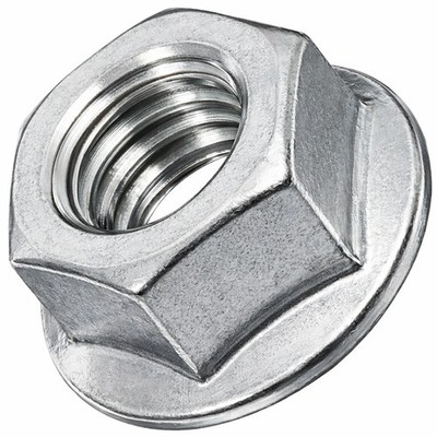 BULK BOX! 5/16''-18 Regular Hex Flange Nuts Serrated Coarse Zinc CR+3 3000pcs