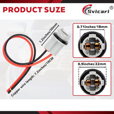 T15 T13 T10 912 921 168 194 922 926 928 W5W W16W Bulb Socket Harness Pigtail,...