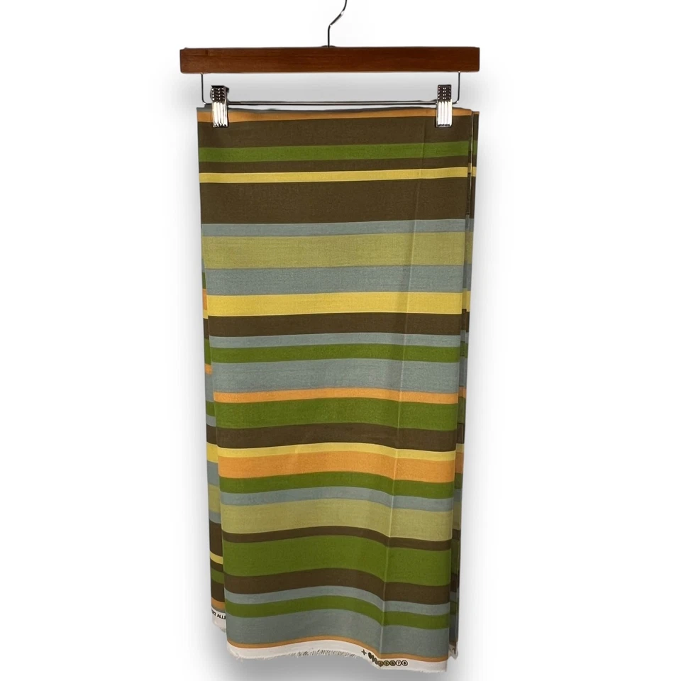 Robert Allen Fabric Striped Cotton Twill Upholstery Home Decor 2.75 Yds 56in W - Image 3 of 4