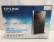 TP-Link AC1750 DOCSIS 3.0 Archer CR700 (16x4) Wi-Fi Cable Modem Router (Black).