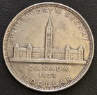 1939 Canada Silver $1 Dollar - 80% Silver