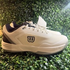 Wilson Courtglide Tennis Pickleball Shoes White Navy Blue Men s Size 9.5