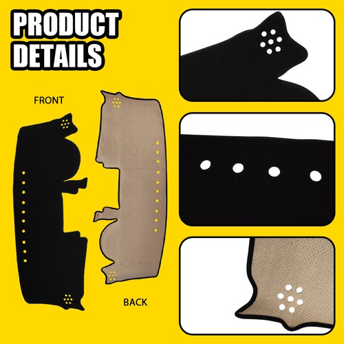 Fit Mazda BT-50 3.2L UTE 2011-2021 RHD Non-slip Dashboard Dash Mat Sun Cover Pad - Picture 6 of 11