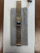 Brand New Michele Deco 18mm Two Tone Gold Steel Bracelet MS18AU285048 Band Strap