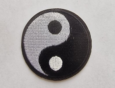 Patch Aufbügler Ying Yang 5cm