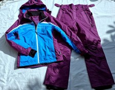 Skianzug Damen 40 lila weiß türkis thinsulate  3000 wassersäule top zustand