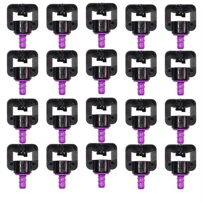 20 Micro Spray Bowsmith Microsprinkler Wrap-around Pattern #45-U Fan-Jet 17-25ft