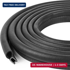 Automotive Door Weather Stripping 10Ft Car Door Rubber Edge Trim Seal Strip Gask