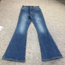 Lucky Brand Stevie High Rise Flare Jeans Womens 6/28 R Blue Med Wash Denim 28x32