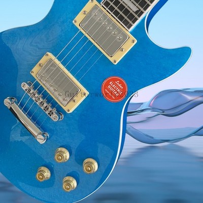 Mother Of Pearl Paint LP Electric Guitar Rosewood Fretboard 2P90 Pickups