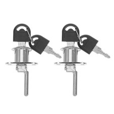 2pcs Drawer Locks Metal Cabinet Locks With Keys For Office Desk File Cabinet