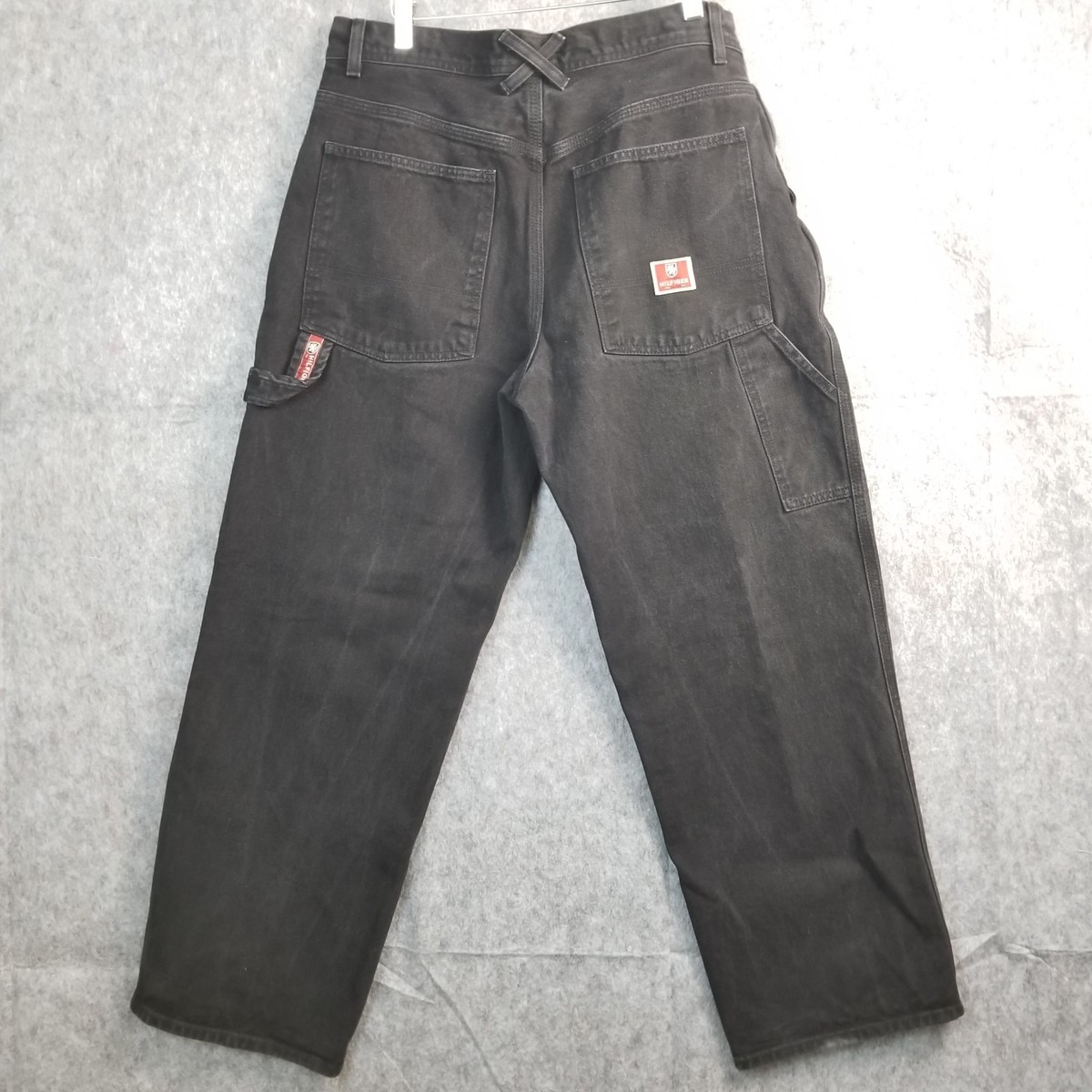 Vintage Tommy Hilfiger Jeans Carpenter Black 34 x 30 Loose Fit
