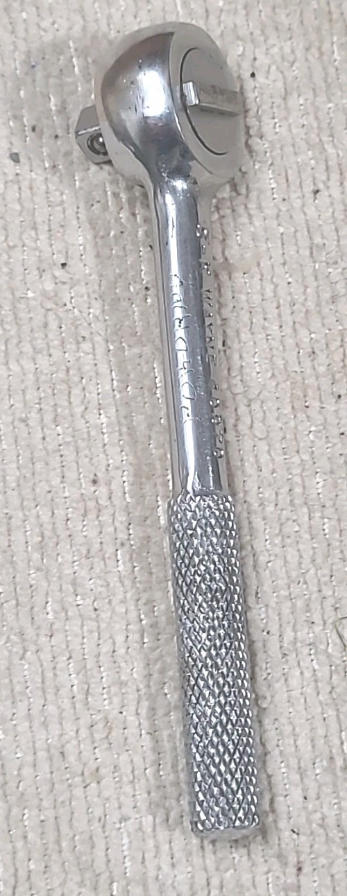 S-K Wayne 40970 Ratchet 1/4" Drive Compact 4-3/8", Knurled Handle USA Made Tool 