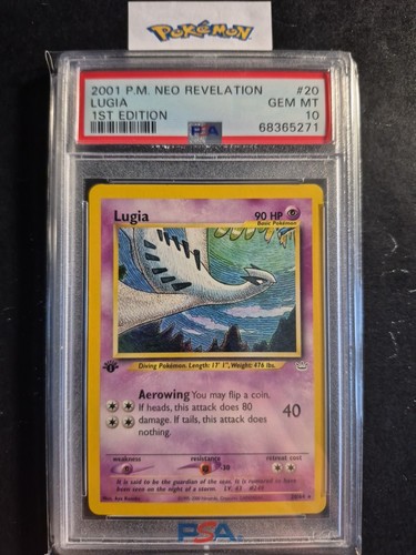 Lugia (1st Edition) graded PSA 10 for sale on eBay